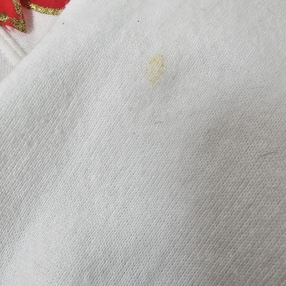 Jerzees White Sweatshirt with Red and Blue Accents - Picture 13 of 14